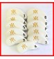 Miura Golf Magnetic Iron Headcover Full Set Authentic 11 Pc White 3I~P/A/S/X 