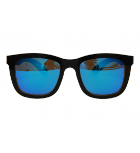 A_holic Mirror Lens Sunglasses - AS21 5C Black G 01 (Yellow Mirror)