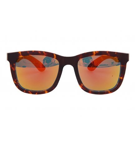 A_holic Mirror Lens Sunglasses - AS21 5C Leopart 05 (Orange Mirror)